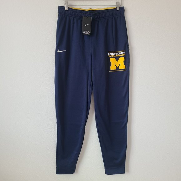 Nike Other - Nike Dri-Fit Therma Michigan Wolverines Sweatpants DC5784-419 Size M Blue